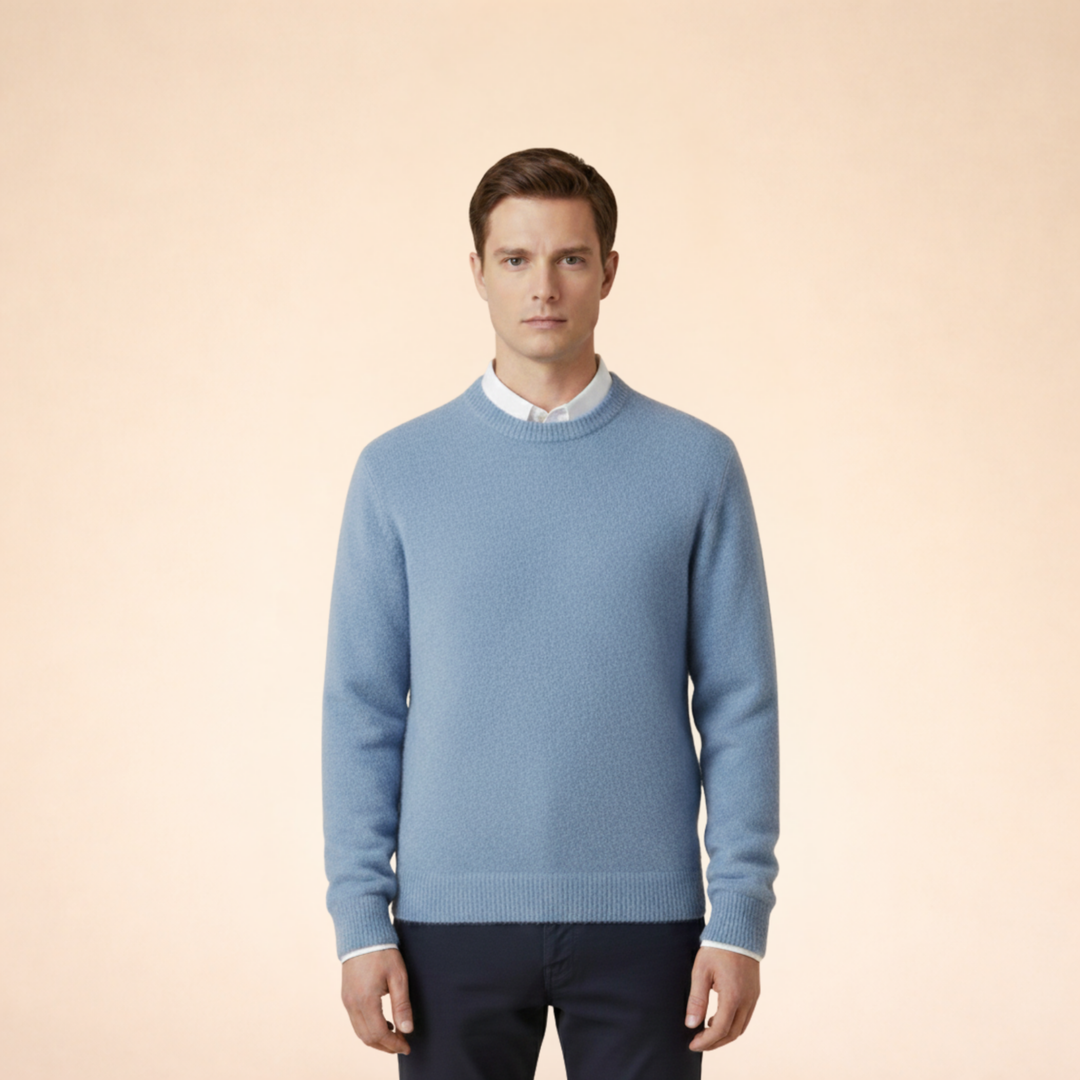 Logan | Men's Elegant Timeless Cashmere Sweater-Metro Lane Plaza