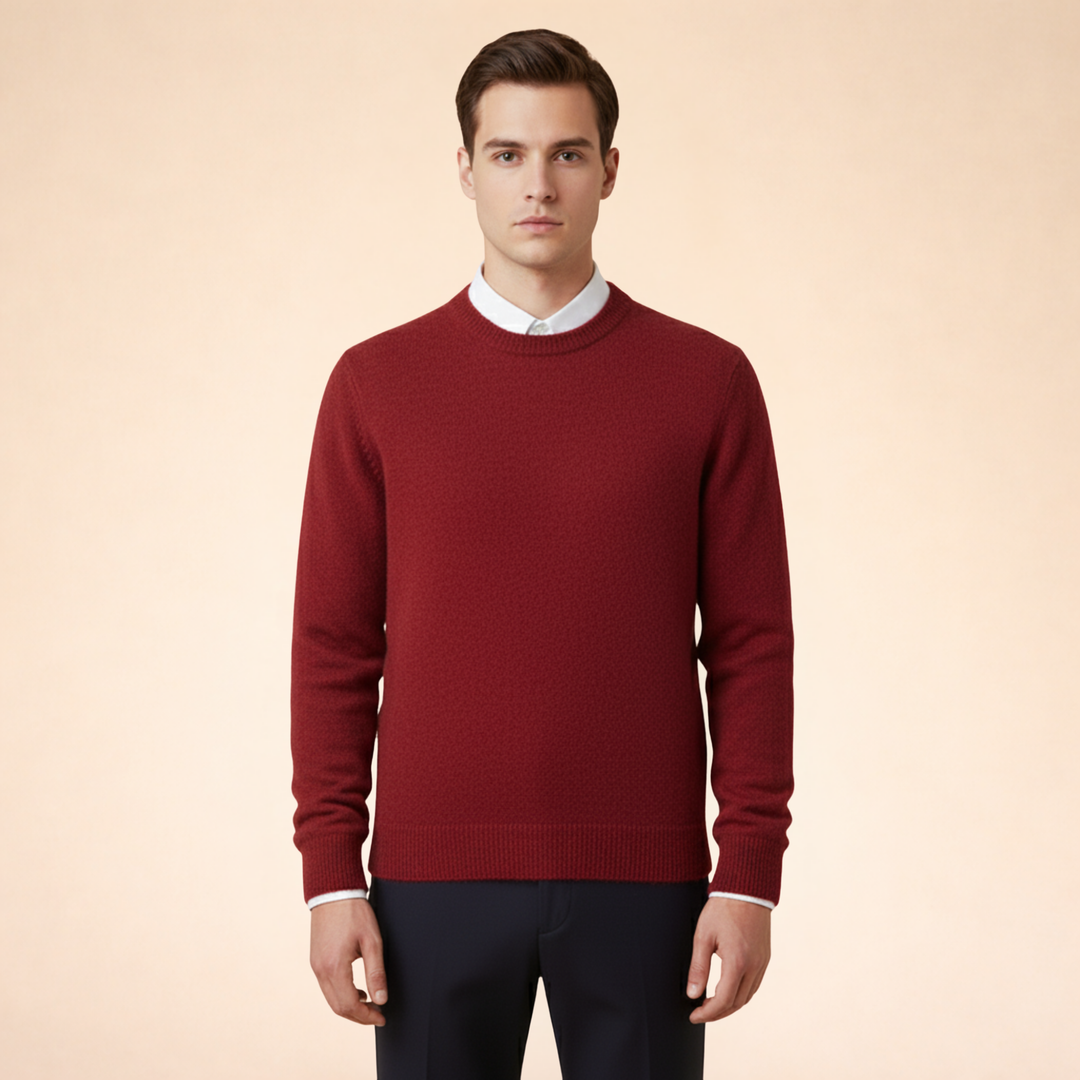 Logan | Men's Elegant Timeless Cashmere Sweater-Metro Lane Plaza