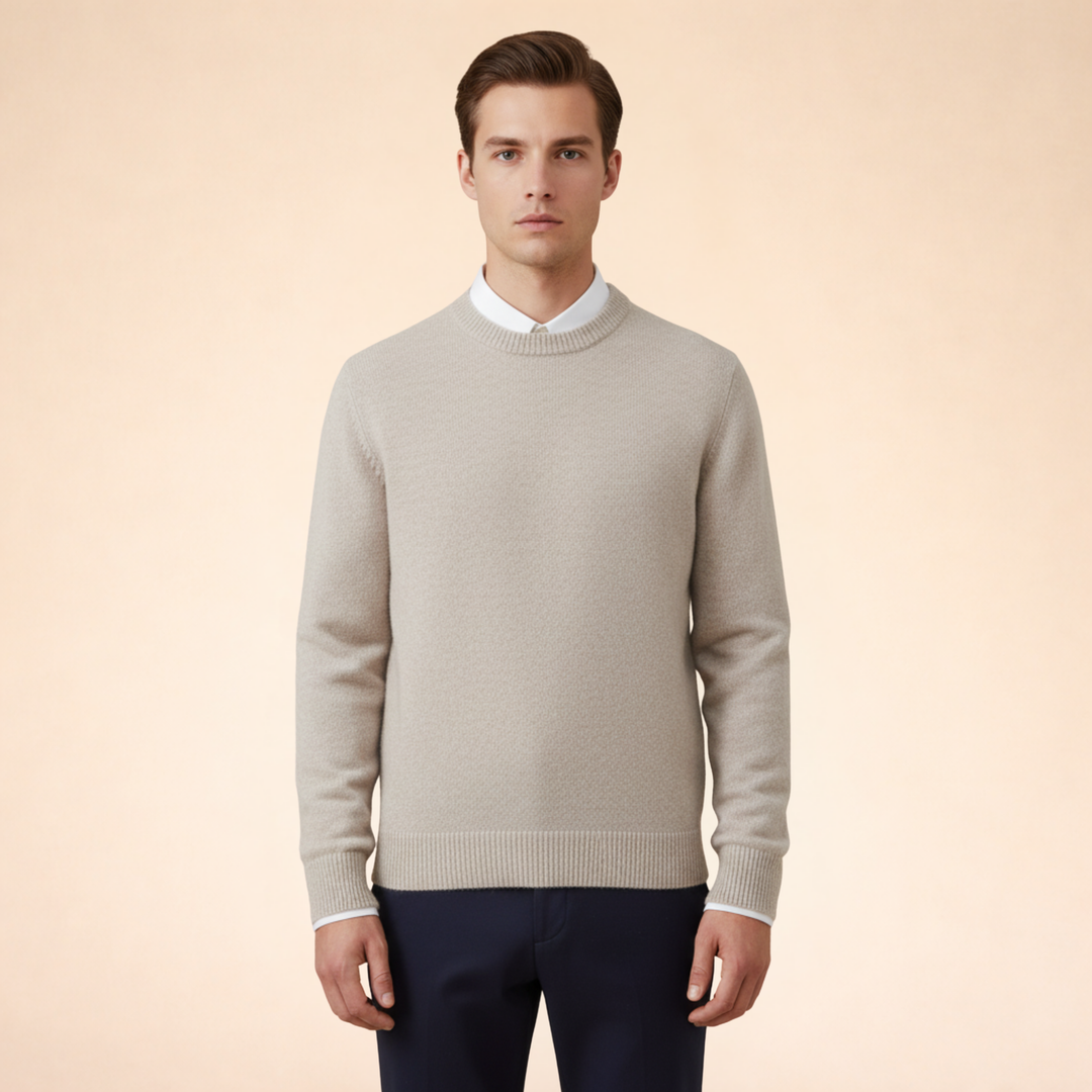 Logan | Men's Elegant Timeless Cashmere Sweater-Metro Lane Plaza