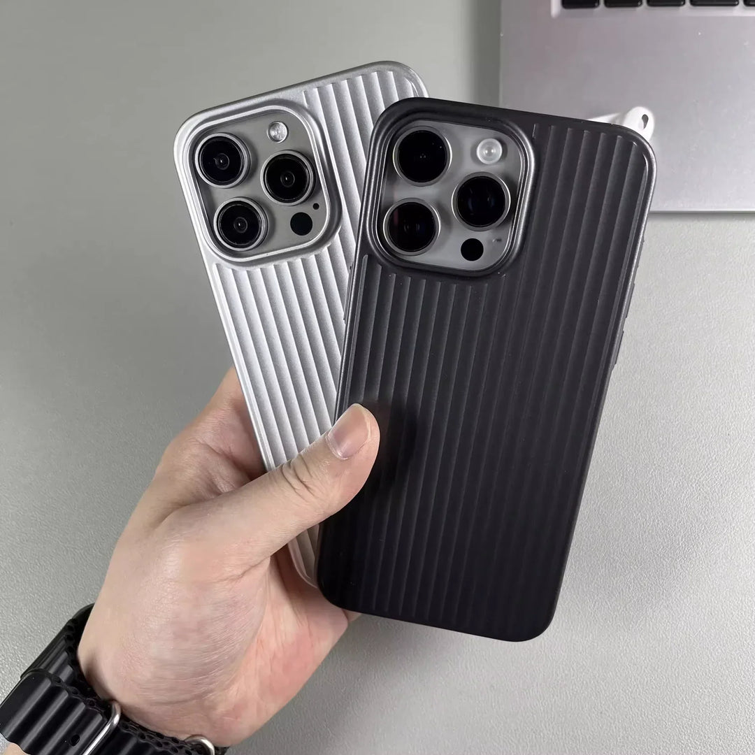 Durable Titanium Phone Case - Sleek Skyline Design