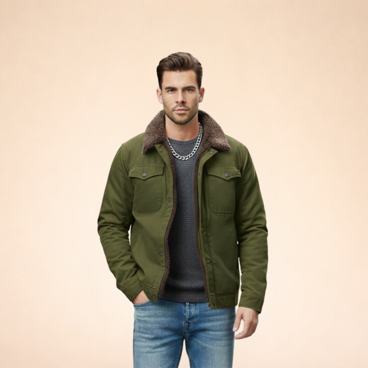 Thomas | Men's Timeless Warm Padded Jacket-Metro Lane Plaza