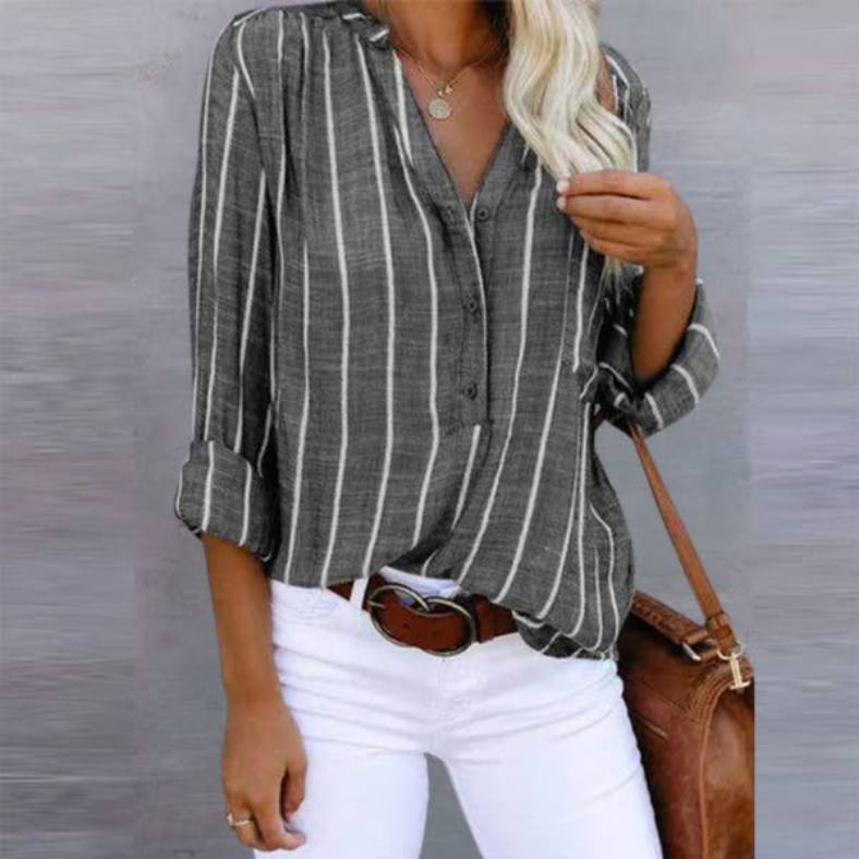 Melody | Women's Striped Summer Top-Metro Lane Plaza