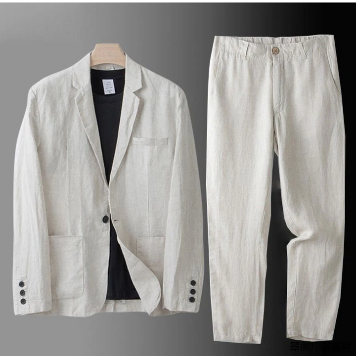 Edward | Tailored Men's Blazer Set for Casual Style-Metro Lane Plaza