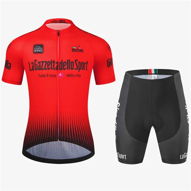 Randall | Men's Pro Performance Cycling Jersey and Shorts Set-Metro Lane Plaza