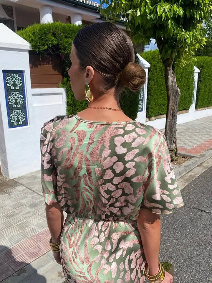 Women's Chic Versatile Wrap Dress for Effortless Style-Metro Lane Plaza