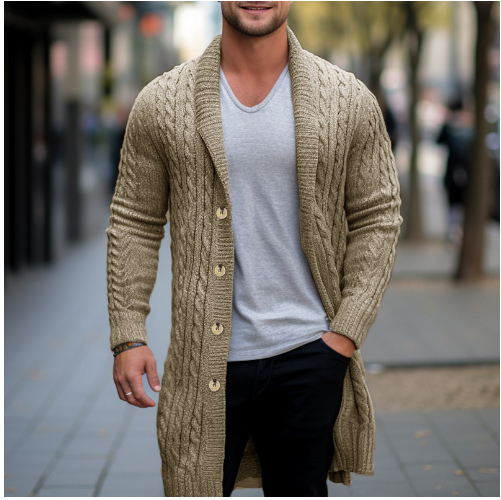 Hayden | Stylish and Cozy Men's Long Cardigan-Metro Lane Plaza