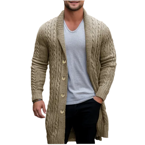 Hayden | Stylish and Cozy Men's Long Cardigan-Metro Lane Plaza