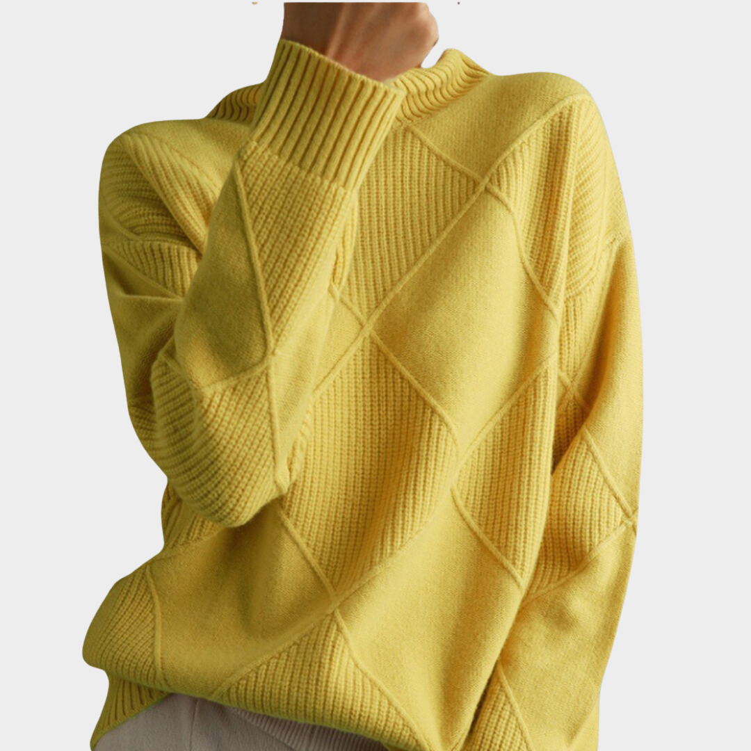 Elisabetta | Women's Cashmere Turtleneck, Warm and Elegant Design-Metro Lane Plaza