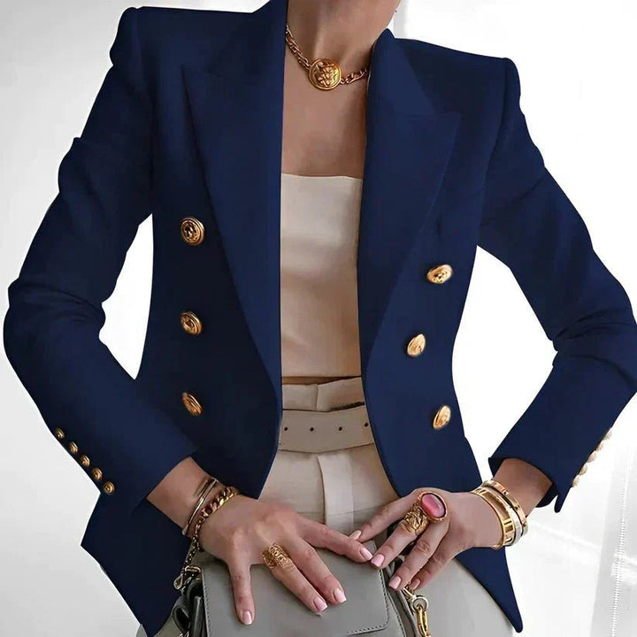 Liam | Women's Stylish Double-Button Blazer-Metro Lane Plaza