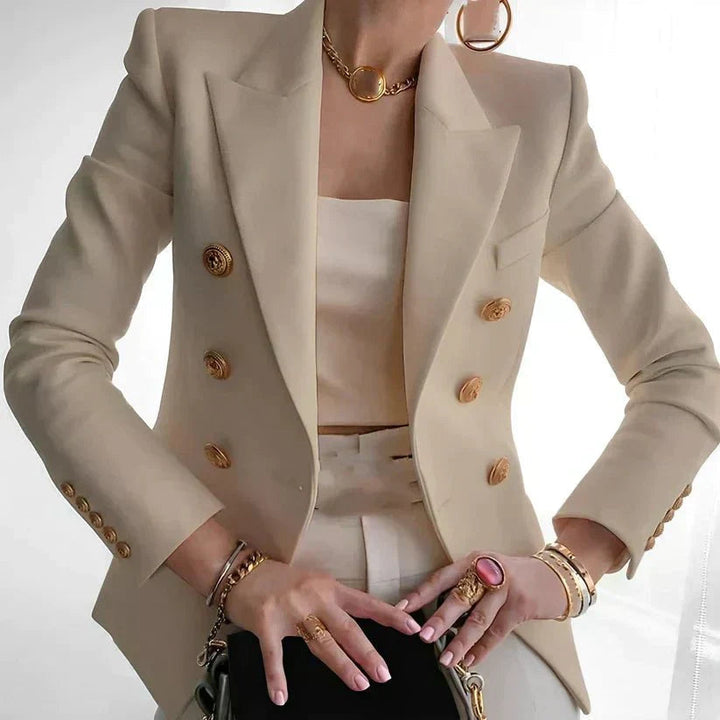 Liam | Women's Stylish Double-Button Blazer-Metro Lane Plaza