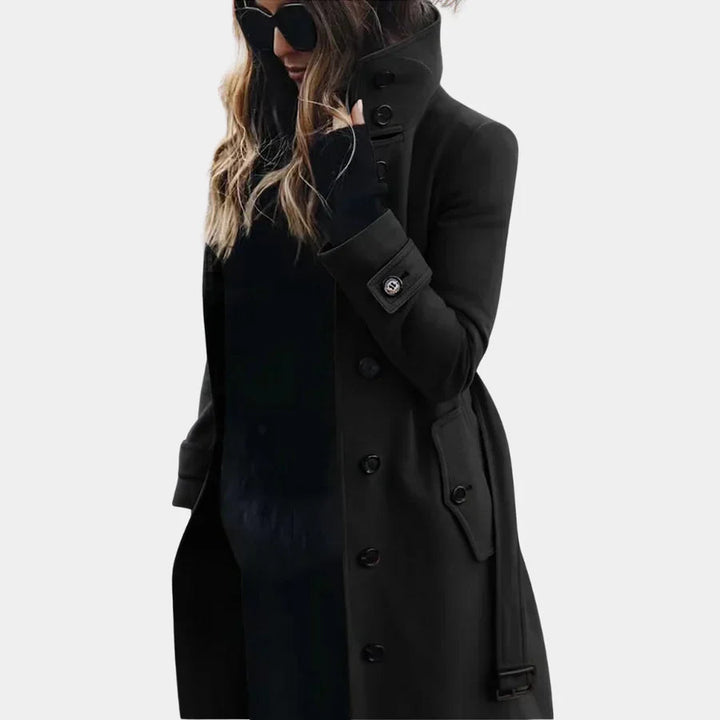 Elise | Women's Modern Elegance Trench Coat-Metro Lane Plaza