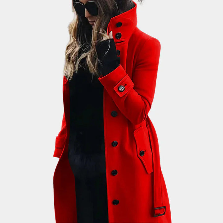 Elise | Women's Modern Elegance Trench Coat-Metro Lane Plaza