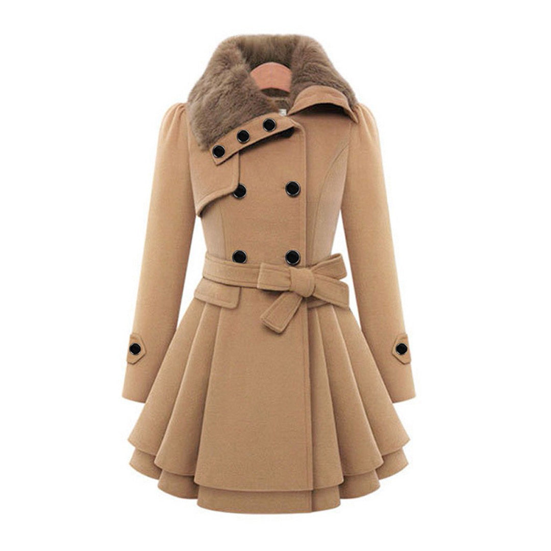 Women's Stylish Long Winter Coat - Warm and Cozy-Metro Lane Plaza