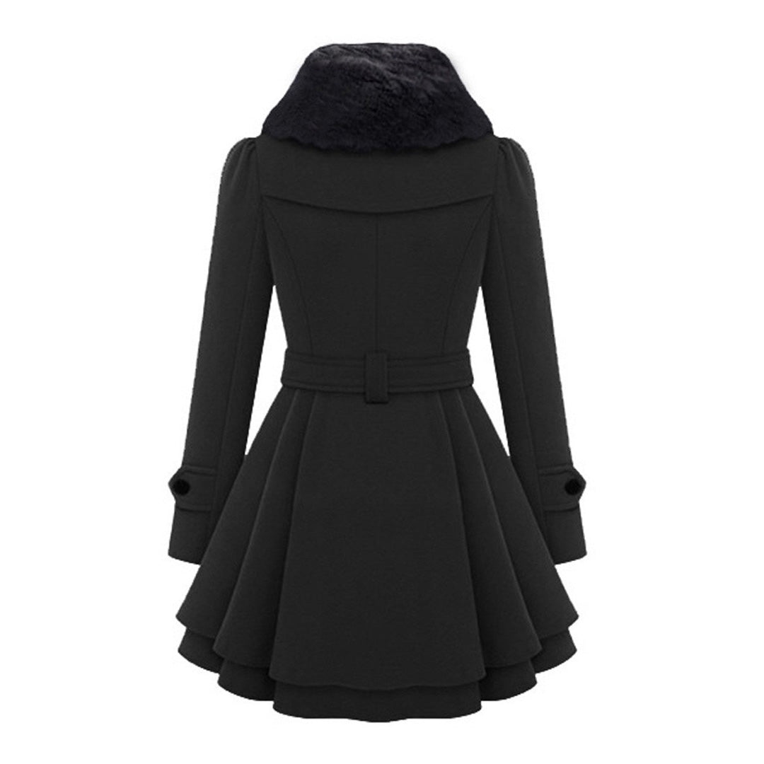 Women's Stylish Long Winter Coat - Warm and Cozy-Metro Lane Plaza