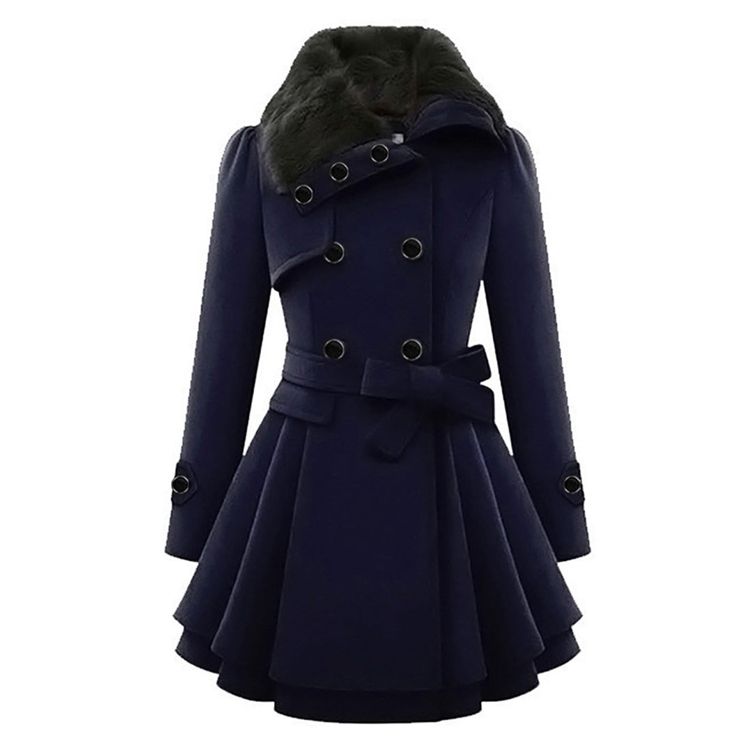 Women's Stylish Long Winter Coat - Warm and Cozy-Metro Lane Plaza