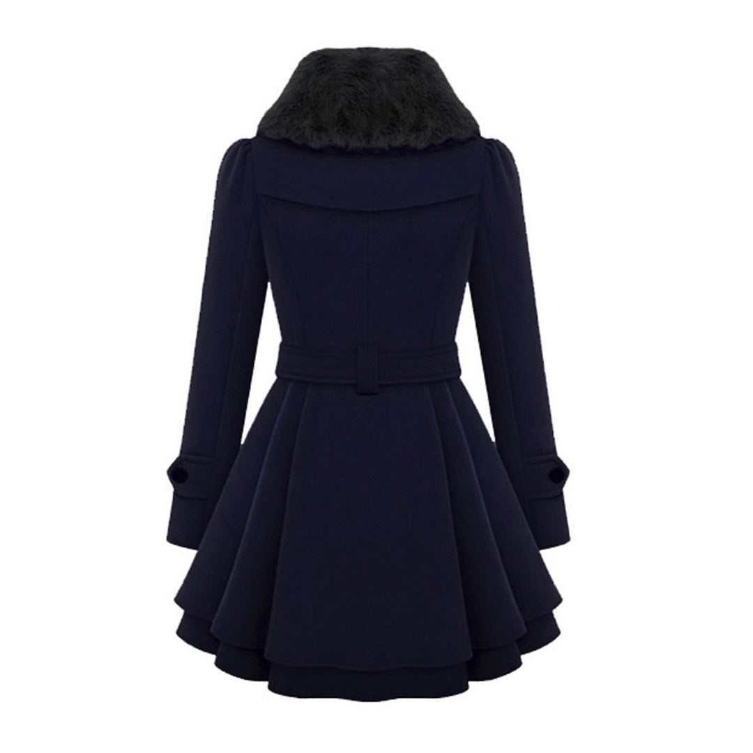 Women's Stylish Long Winter Coat - Warm and Cozy-Metro Lane Plaza