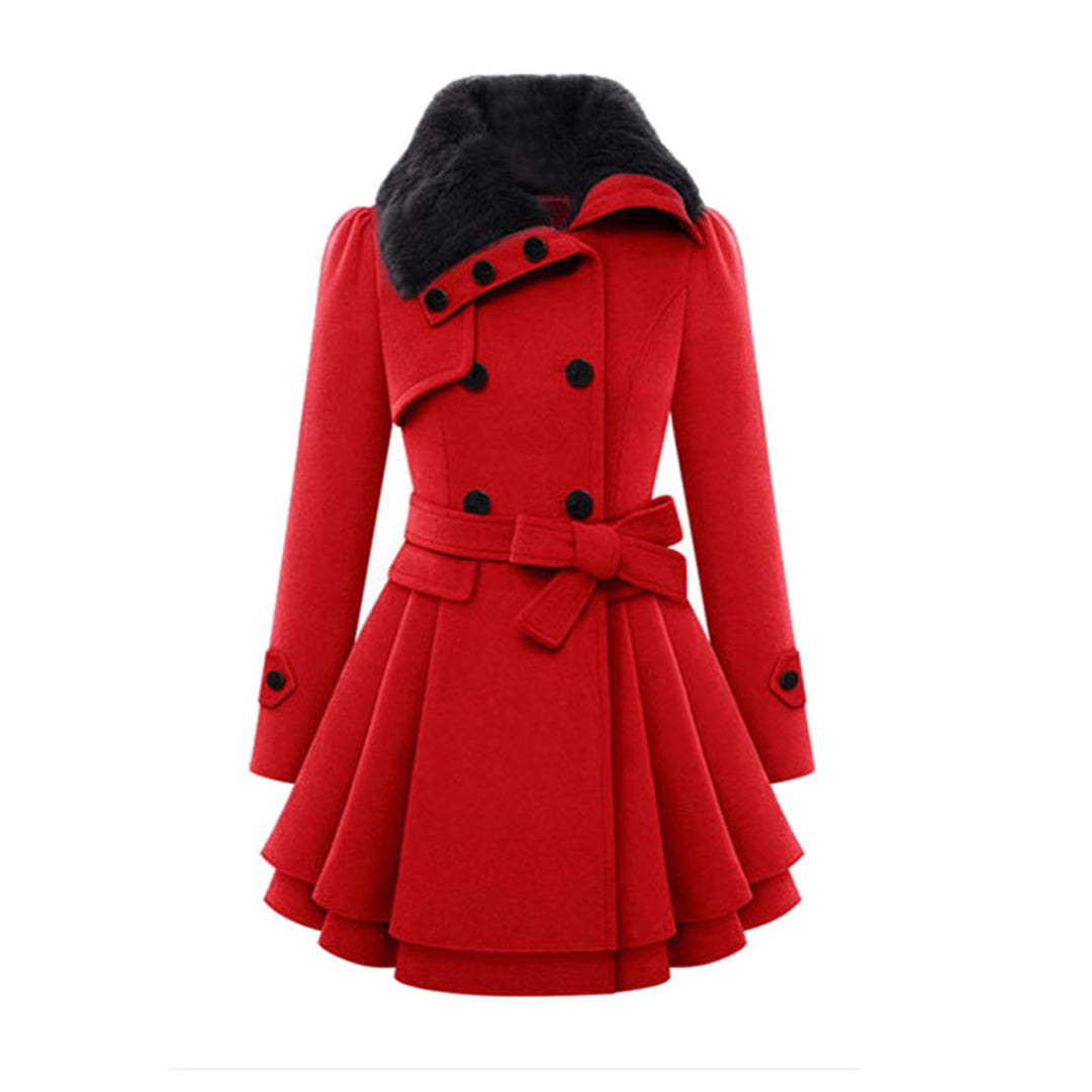 Women's Stylish Long Winter Coat - Warm and Cozy-Metro Lane Plaza