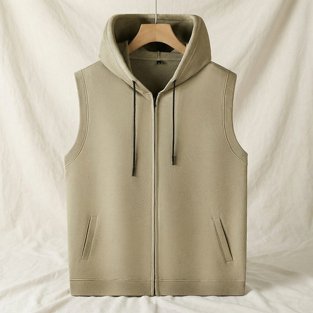 Samuel | Stylish Men's Sleeveless Hoodie for Modern Comfort-Metro Lane Plaza