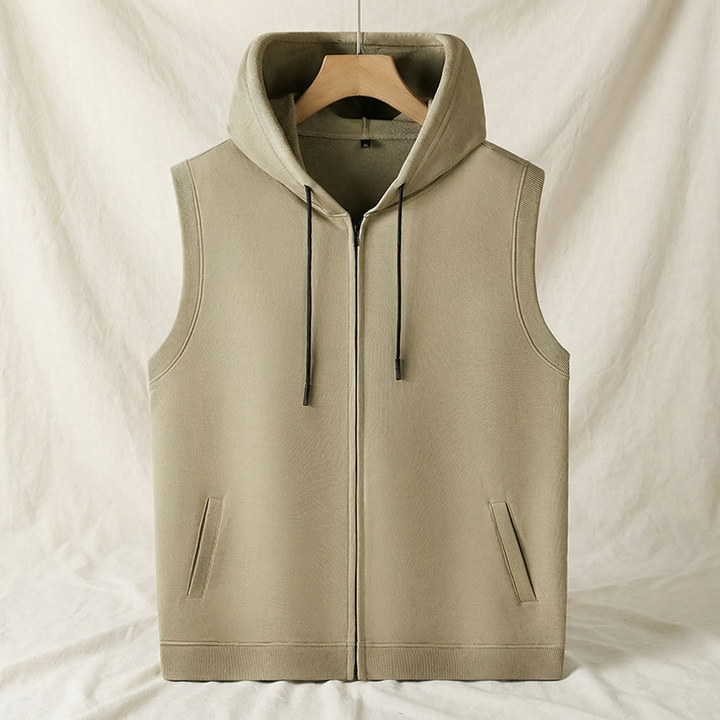 Samuel | Stylish Men's Sleeveless Hoodie for Modern Comfort-Metro Lane Plaza