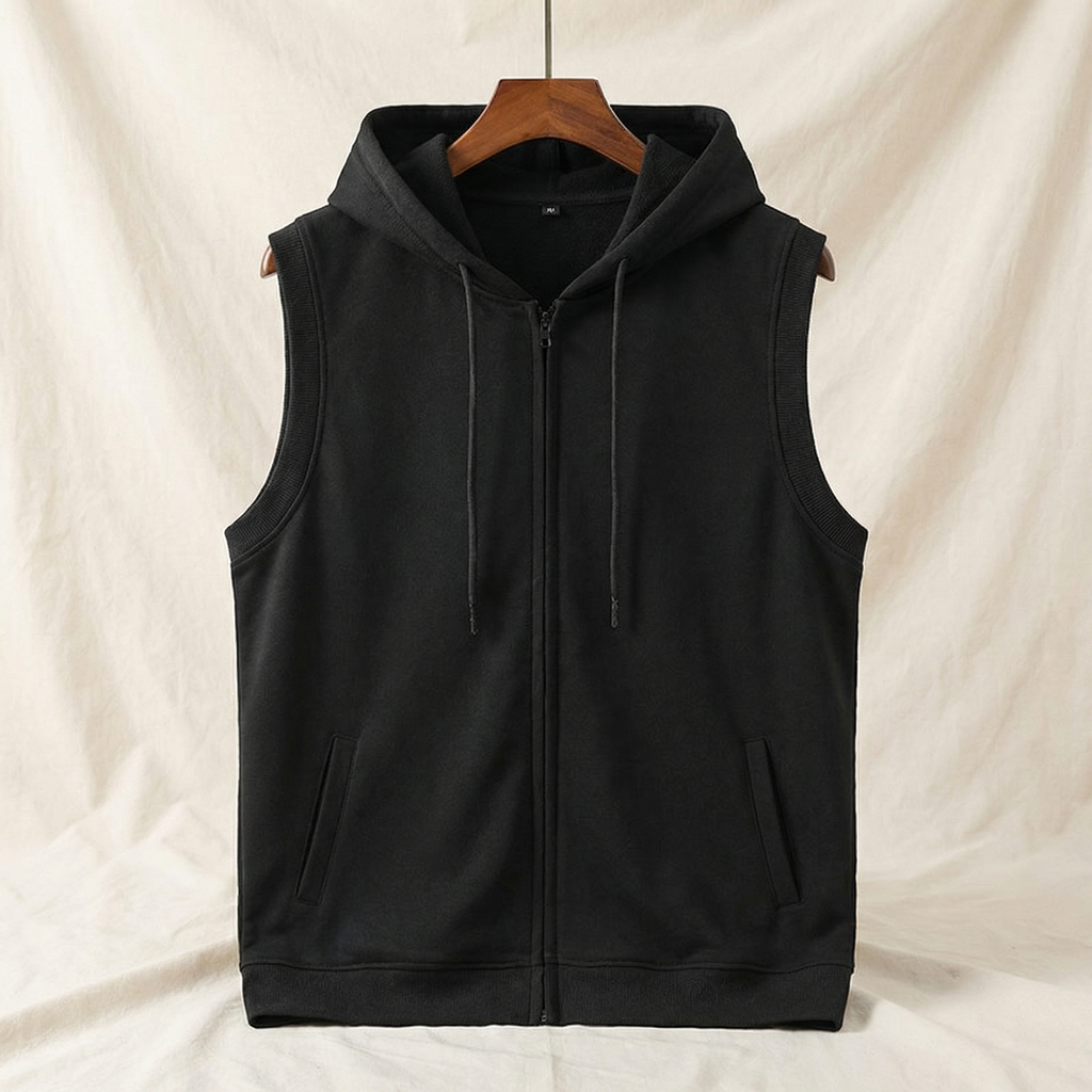 Samuel | Stylish Men's Sleeveless Hoodie for Modern Comfort-Metro Lane Plaza