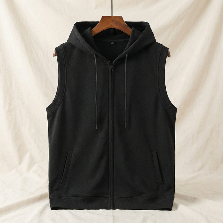 Samuel | Stylish Men's Sleeveless Hoodie for Modern Comfort-Metro Lane Plaza