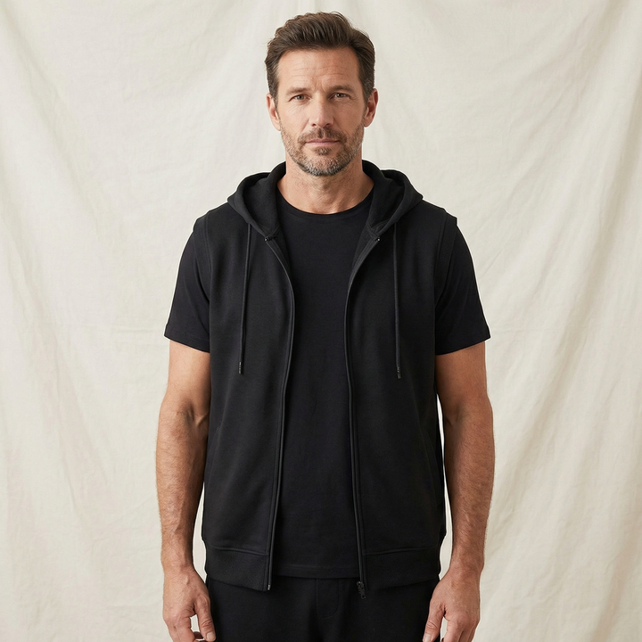 Samuel | Stylish Men's Sleeveless Hoodie for Modern Comfort-Metro Lane Plaza