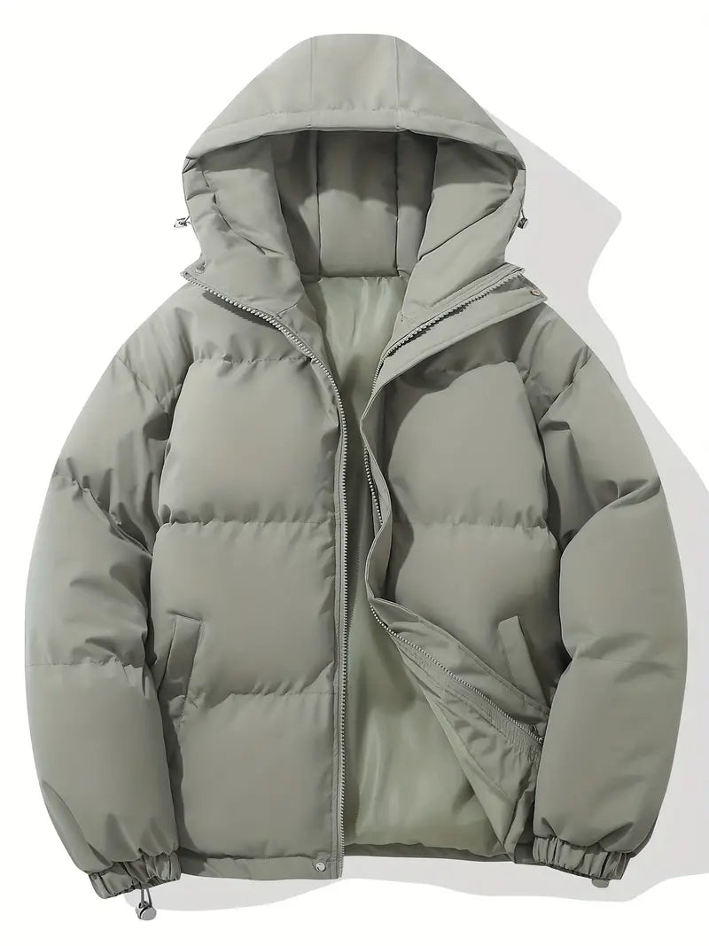 Men's Classic Design Warm Hooded Jacket