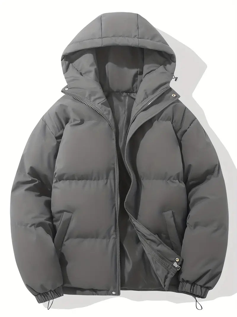 Men's Classic Design Warm Hooded Jacket