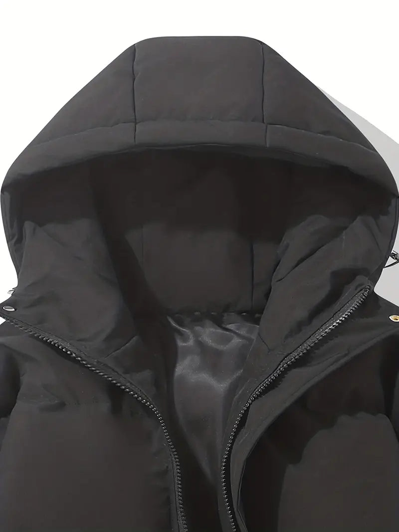 Men's Classic Design Warm Hooded Jacket