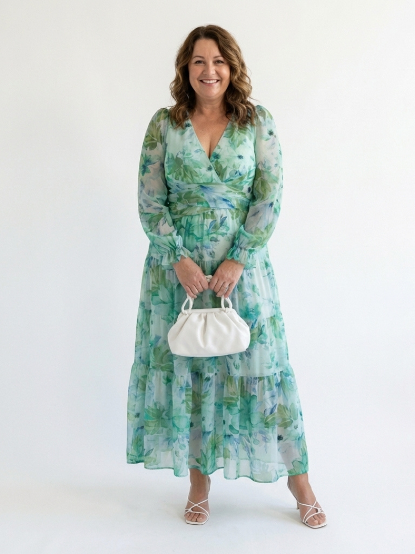 Emily | Women's Elegant Floral Maxi Dress for Summer Style-Metro Lane Plaza