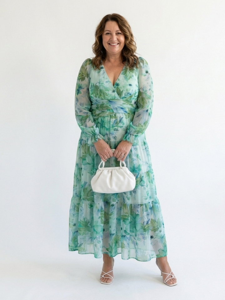Emily | Women's Elegant Floral Maxi Dress for Summer Style-Metro Lane Plaza
