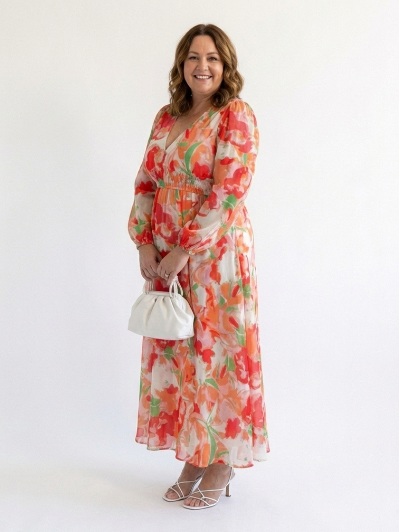 Emily | Women's Elegant Floral Maxi Dress for Summer Style-Metro Lane Plaza