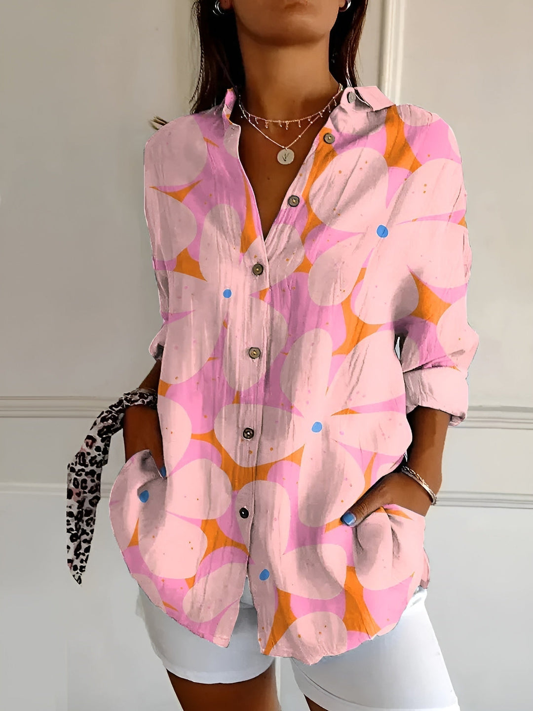 Juniper | Women's Stylish Button-Down Shirt-Metro Lane Plaza