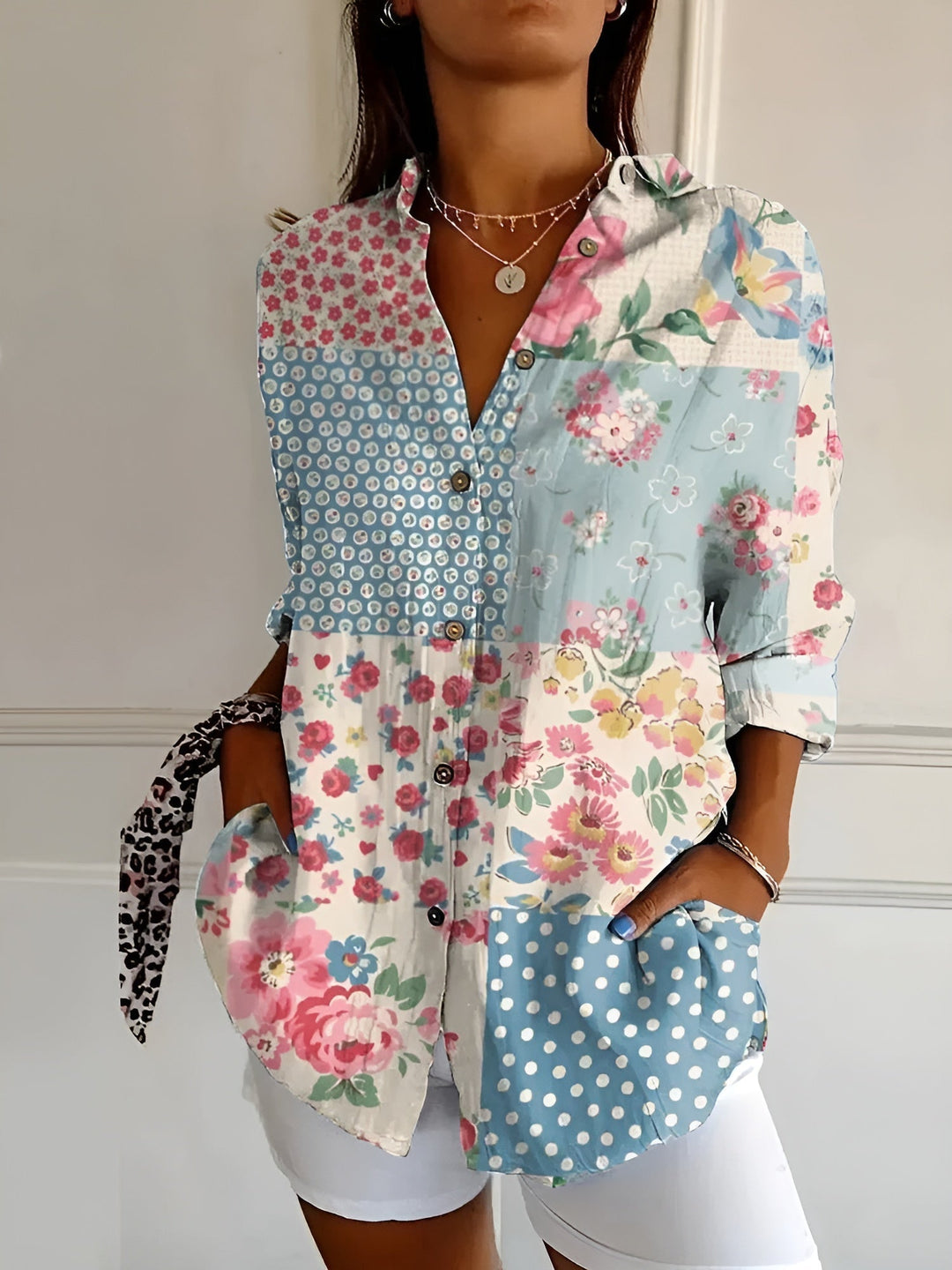 Juniper | Women's Stylish Button-Down Shirt-Metro Lane Plaza