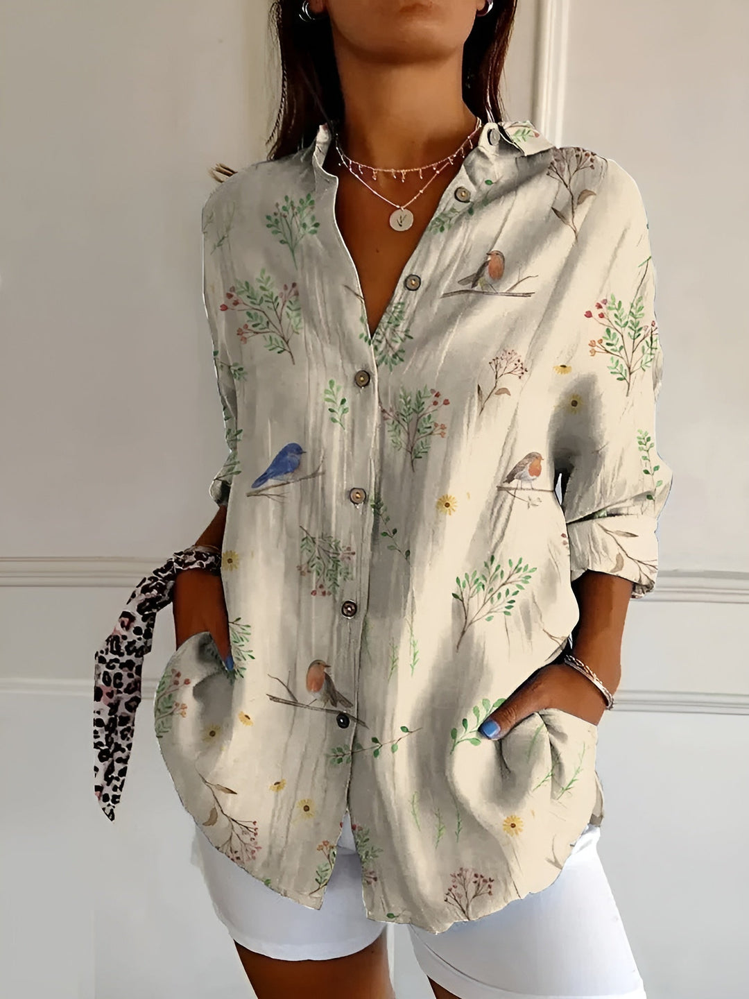 Juniper | Women's Stylish Button-Down Shirt-Metro Lane Plaza