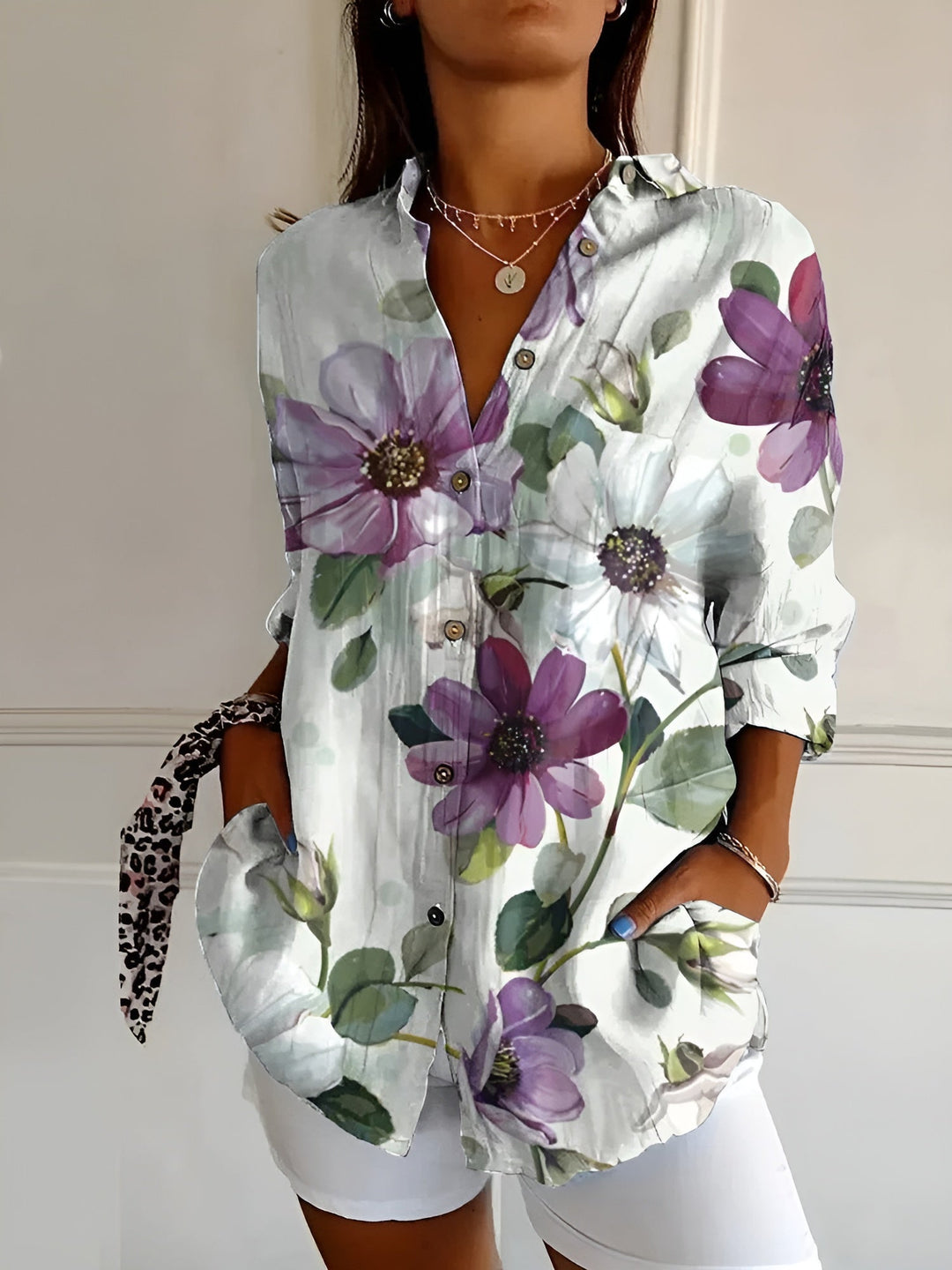 Juniper | Women's Stylish Button-Down Shirt-Metro Lane Plaza