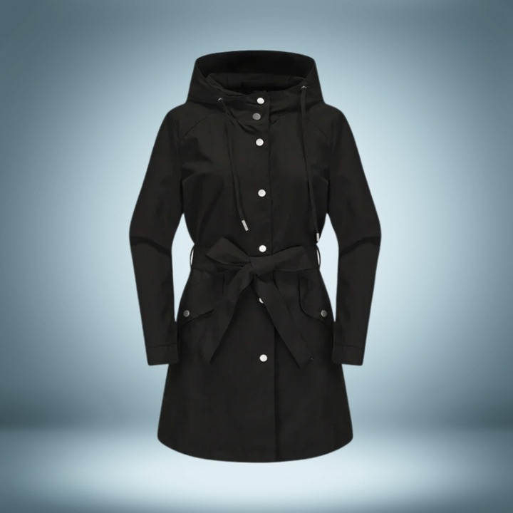 Sophia | Women's Elegant All-Weather Waterproof Trench Coat-Metro Lane Plaza