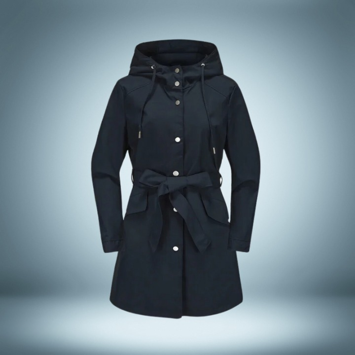 Sophia | Women's Elegant All-Weather Waterproof Trench Coat-Metro Lane Plaza