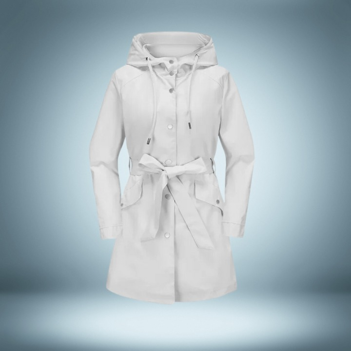 Sophia | Women's Elegant All-Weather Waterproof Trench Coat-Metro Lane Plaza