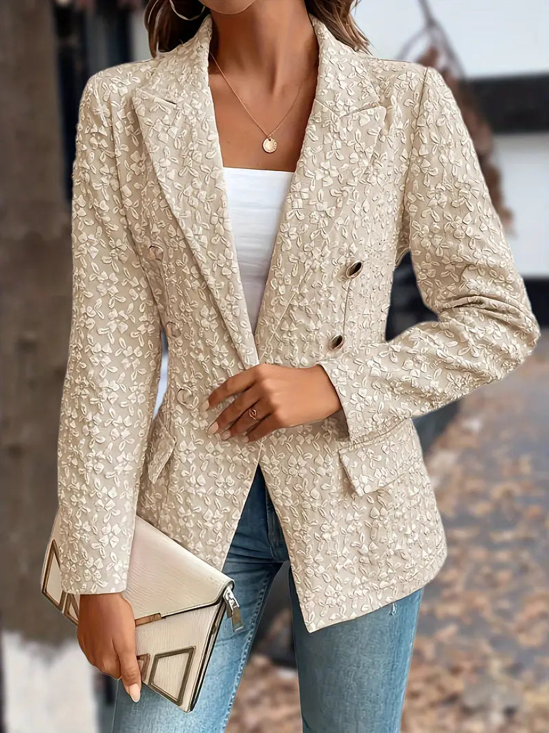 Isla | Women's Timeless Double-Breasted Blazer-Metro Lane Plaza