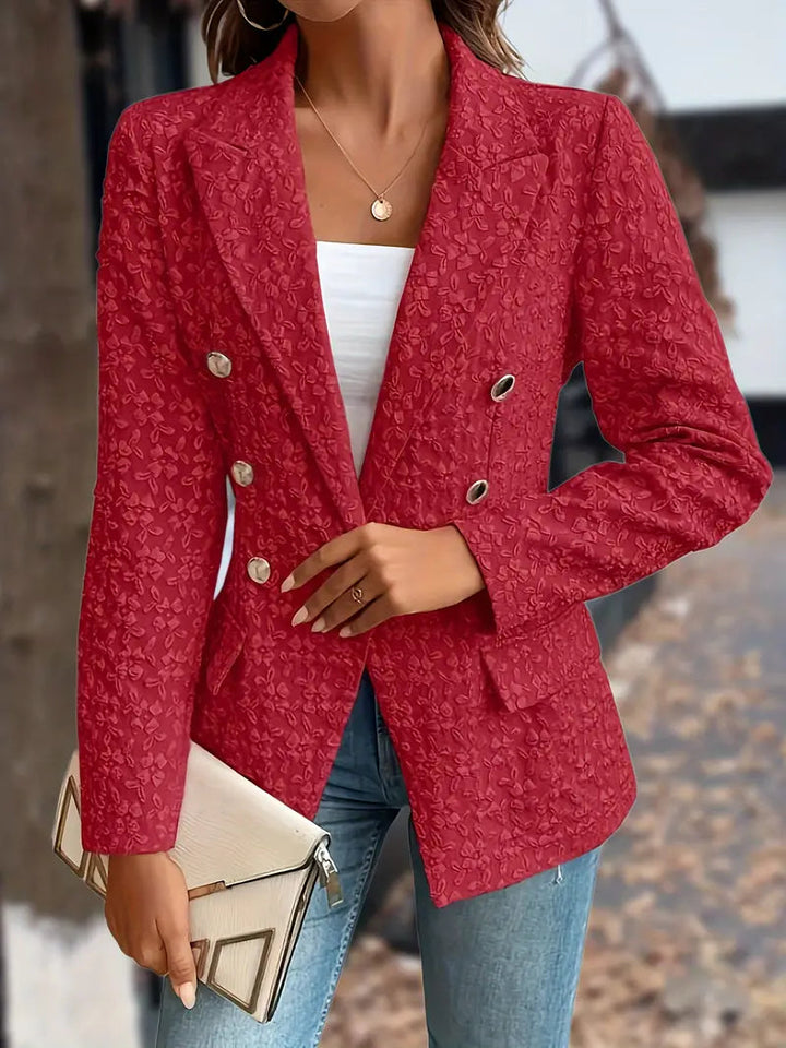 Isla | Women's Timeless Double-Breasted Blazer-Metro Lane Plaza