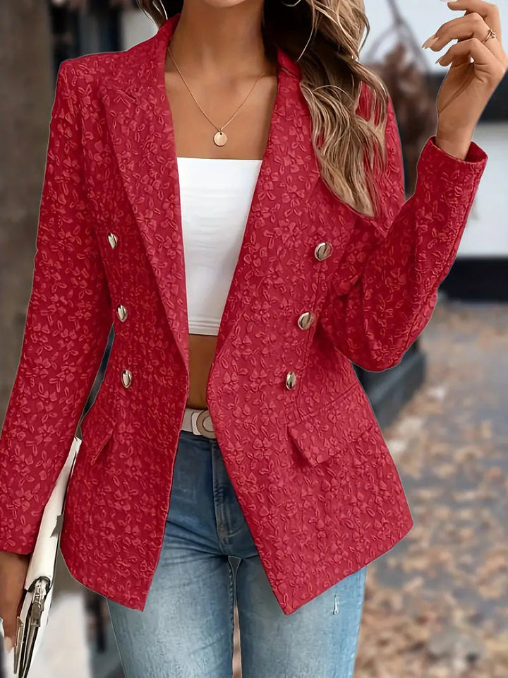 Isla | Women's Timeless Double-Breasted Blazer-Metro Lane Plaza