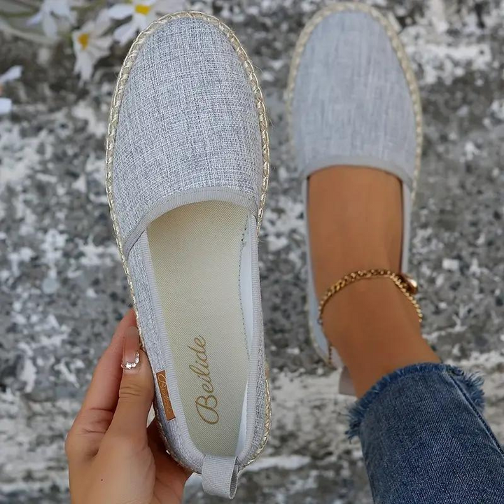Canvas Espadrille Slip-On Shoes | Women's Comfortable Summer Footwear-Metro Lane Plaza