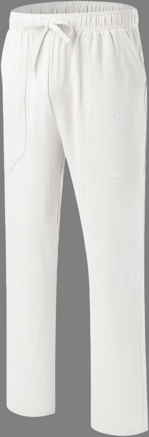 Ethan | Men's Lightweight Comfortable Summer Trousers-Metro Lane Plaza