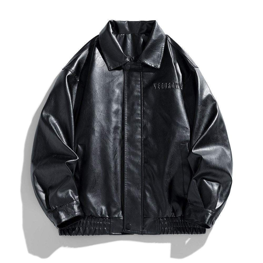 Cooper | Men's Faux Leather Bomber Jacket for a Stylish Look-Metro Lane Plaza