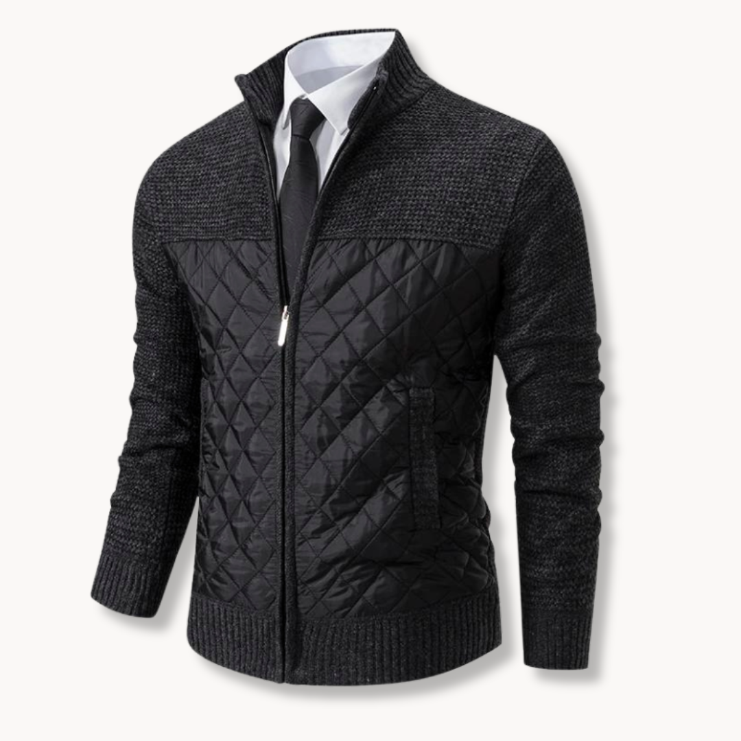 Gesteppte Pulloverjacke für Herren