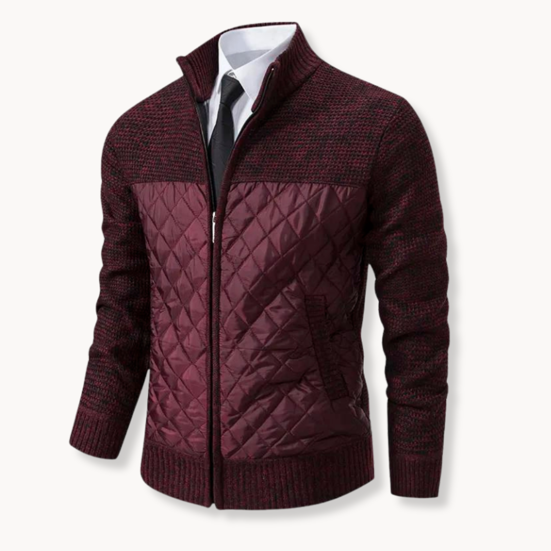 Gesteppte Pulloverjacke für Herren