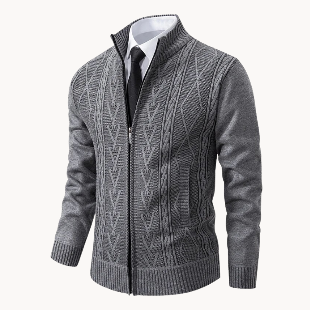 Herrenpullover mit Reißverschluss