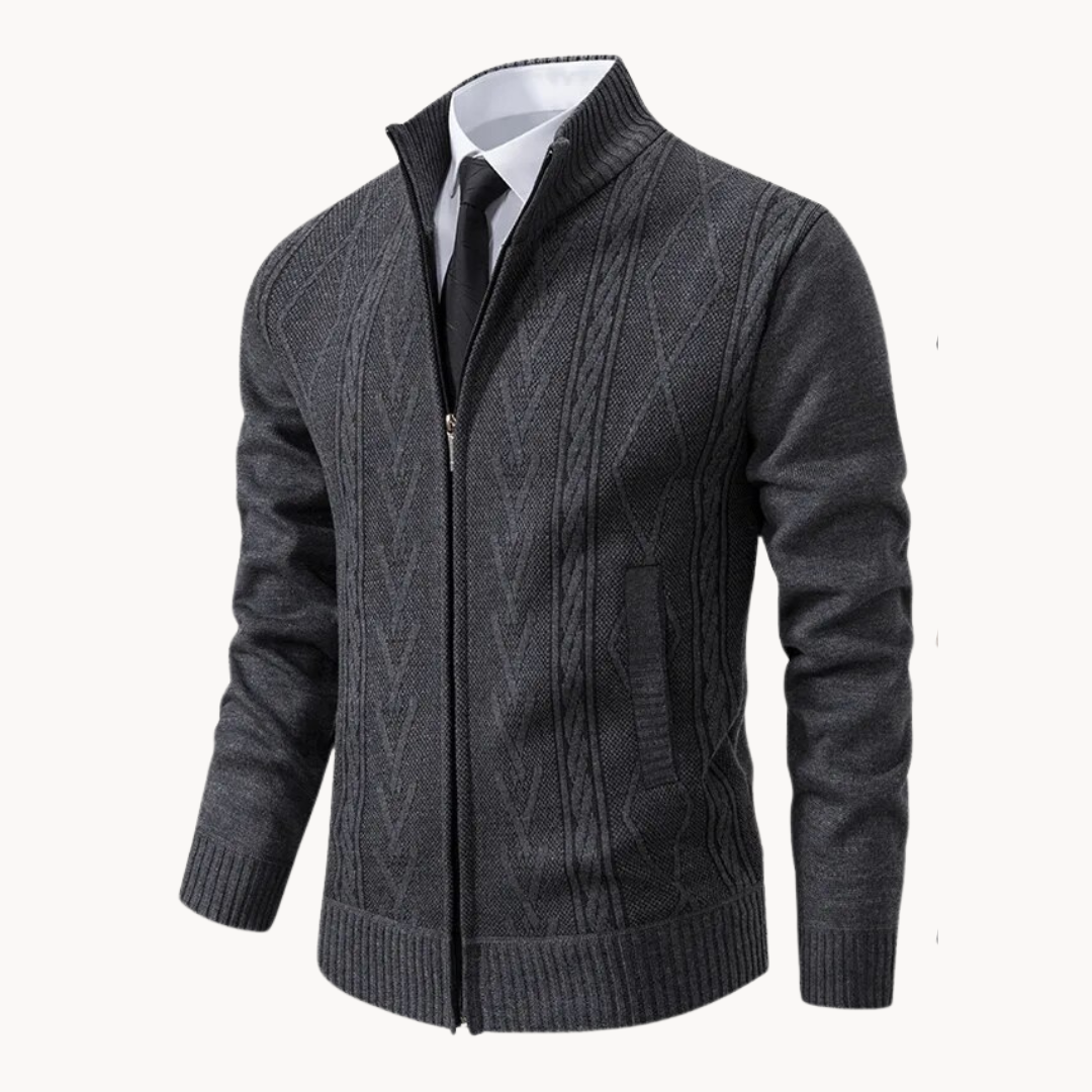 Herrenpullover mit Reißverschluss