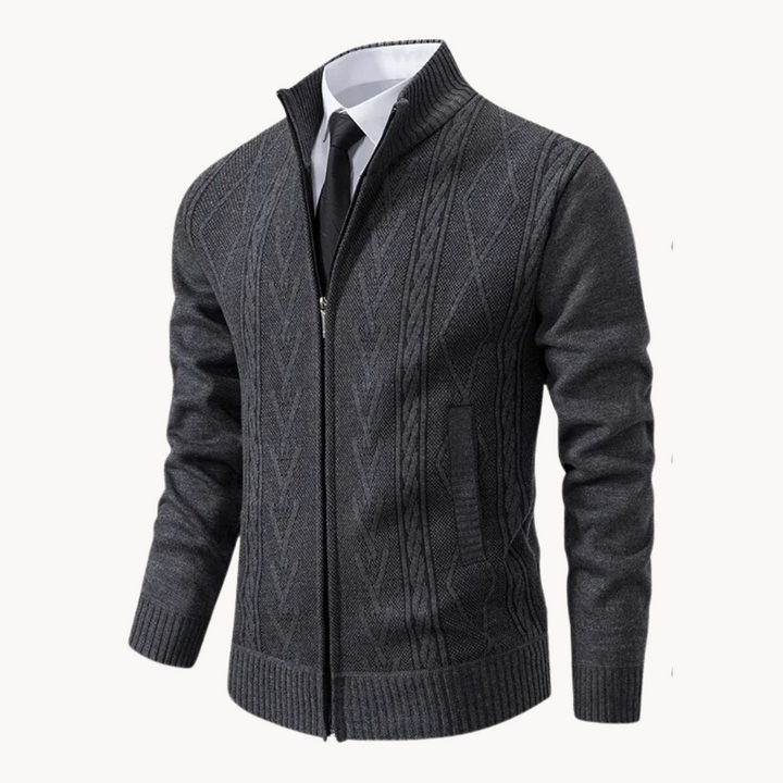Herrenpullover mit Reißverschluss